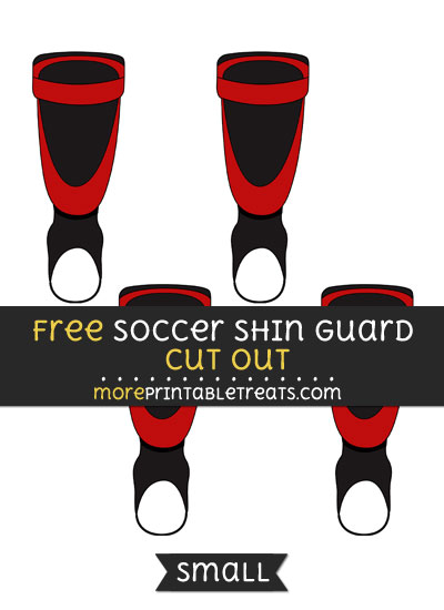Free Soccer Shin Guard Cut Out - Small Size Printable