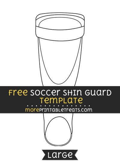 Free Soccer Shin Guard Template - Large