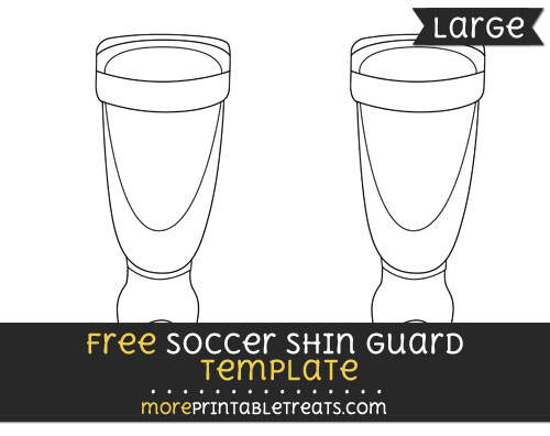 Free Soccer Shin Guard Template - Medium