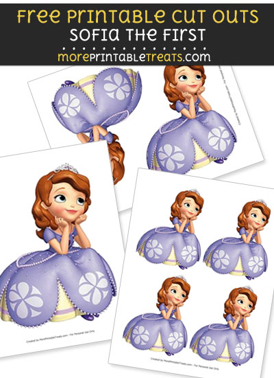 Free Sofia the First Daydreaming Cut Outs - Printable - Sofia the First