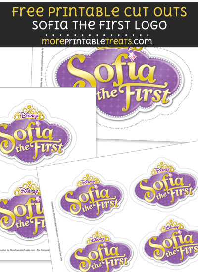 Free Sofia the First Logo Cut Out Printable with Dashed Lines