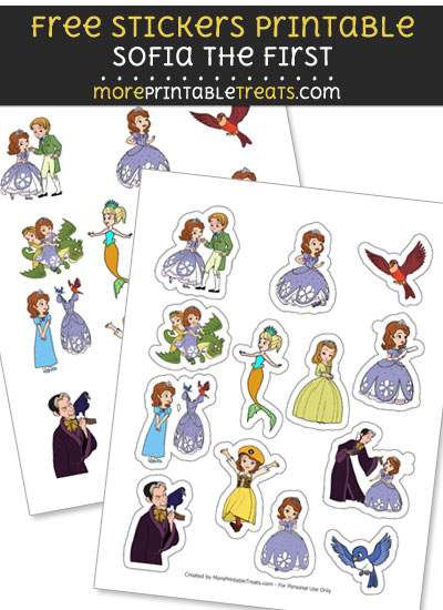 FREE Sofia the First Stickers Printable to Print at Home