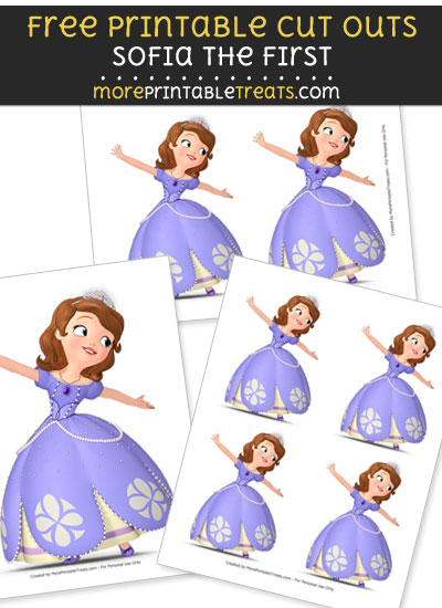 Free Sofia the First Spinning Cut Outs - Printable - Sofia the First