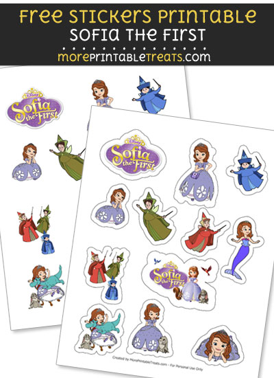 FREE Sofia the First Sticker Sheet to Print at Home