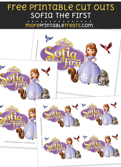 Free Sofia the First with Logo Cut Outs - Printable - Sofia the First