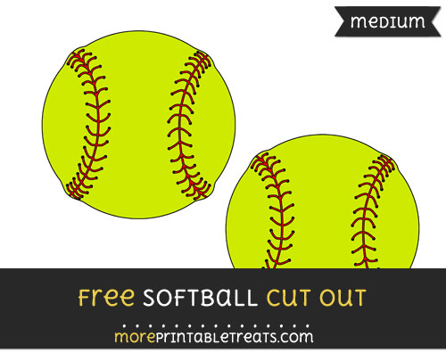 Softball Cut Out Medium Softball Cut Out Medium