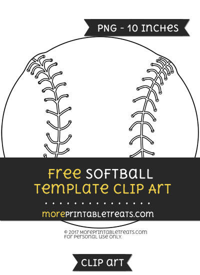 Free Softball Template - Clipart