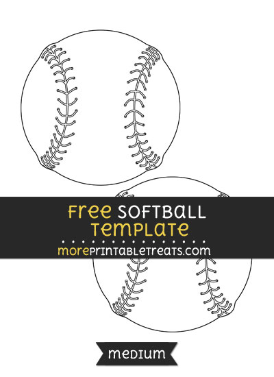 Free Softball Template - Medium