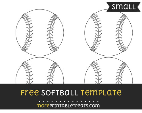 Free Softball Template - Small