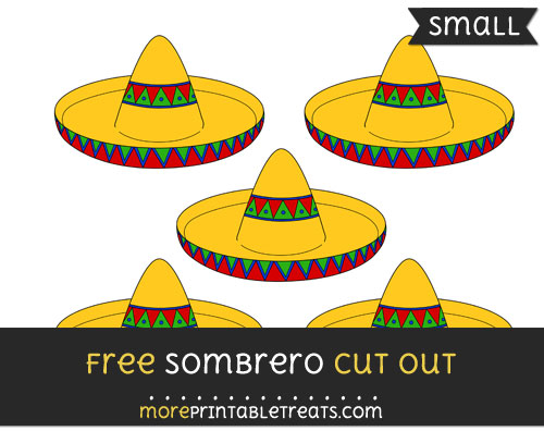 Free Sombrero Cut Out - Small Size Printable