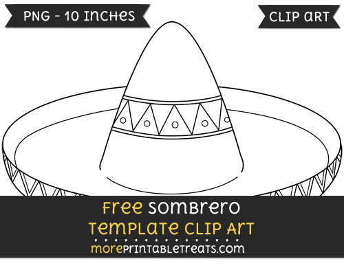 Free Sombrero Template - Clipart