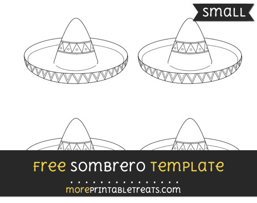 Free Sombrero Template - Small
