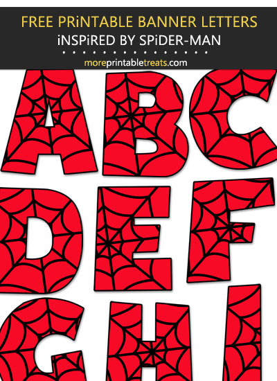 Spiderman Alphabet Png Super Font Super Hero Movie Inspired Alphabet 