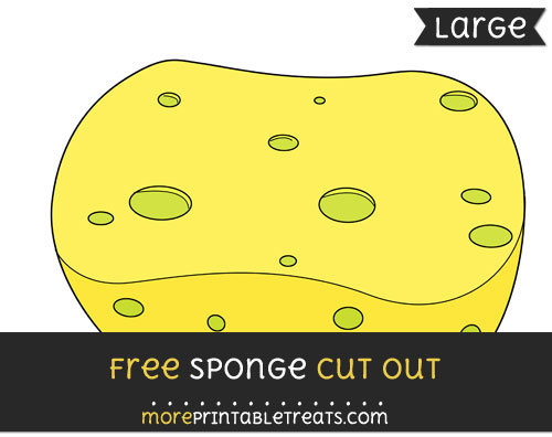 Free Sponge Cut Out - Large size printable