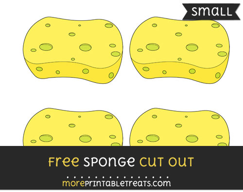 Free Sponge Cut Out - Small Size Printable