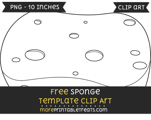 Free Sponge Template - Clipart