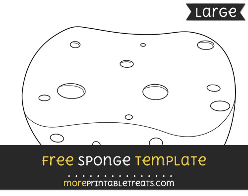 Free Sponge Template - Large