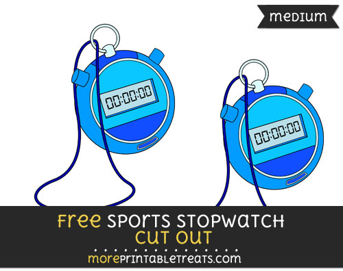 Free Sports Stopwatch Cut Out - Medium Size Printable