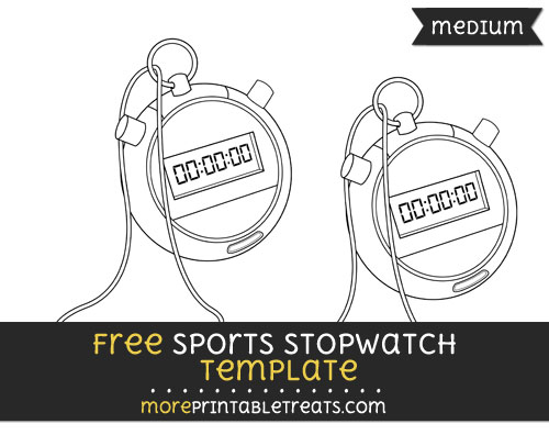 Free Sports Stopwatch Template - Medium