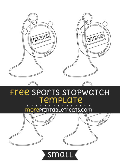 Free Sports Stopwatch Template - Small