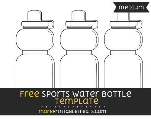 Free Sports Water Bottle Template - Medium