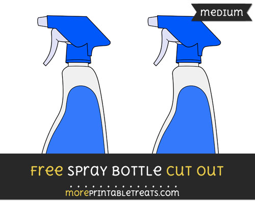 Free Spray Bottle Cut Out - Medium Size Printable