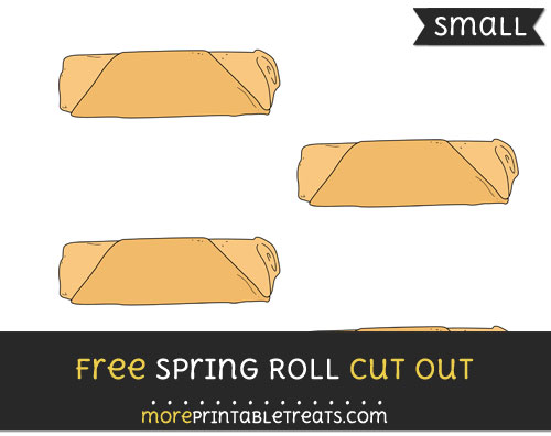 Free Spring Roll Cut Out - Small Size Printable