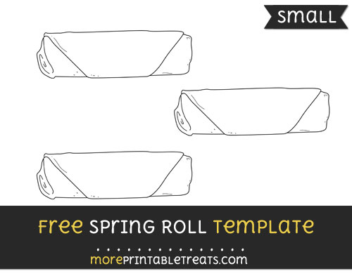 Free Spring Roll Template - Small
