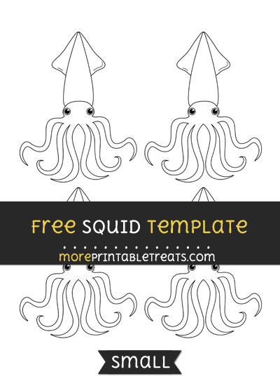 Free Squid Template - Small