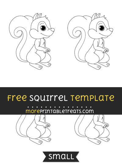 Free Squirrel Template - Small