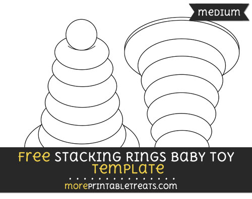 Free Stacking Rings Baby Toy Template - Medium