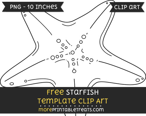 Free Starfish Template - Clipart