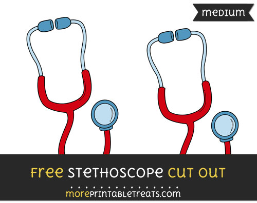 Free Stethoscope Cut Out - Medium Size Printable