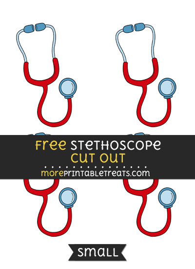 Free Stethoscope Cut Out - Small Size Printable