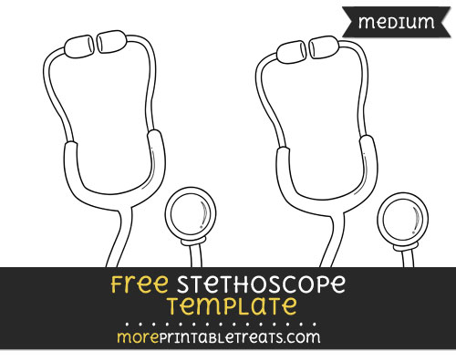 Free Stethoscope Template - Medium