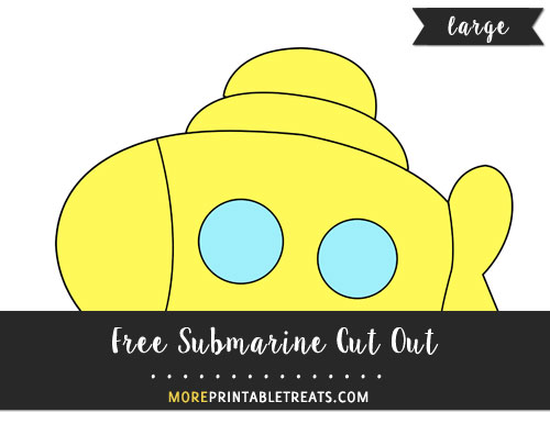 Free Submarine Cut Out - Large