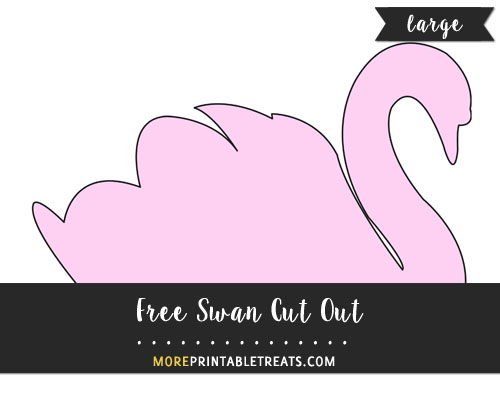 Free Swan Cut Out - Large