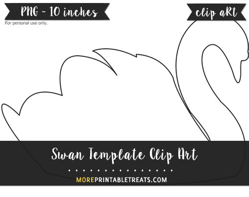 Free Swan Template - Clipart