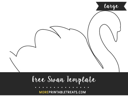 Free Swan Template - Large