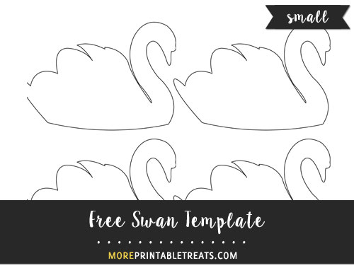 Free Swan Template - Small Size
