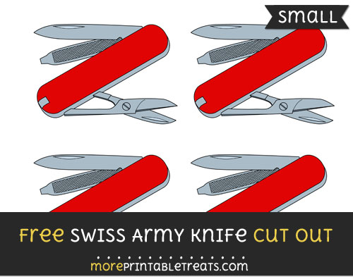 Free Swiss Army Knife Cut Out - Small Size Printable
