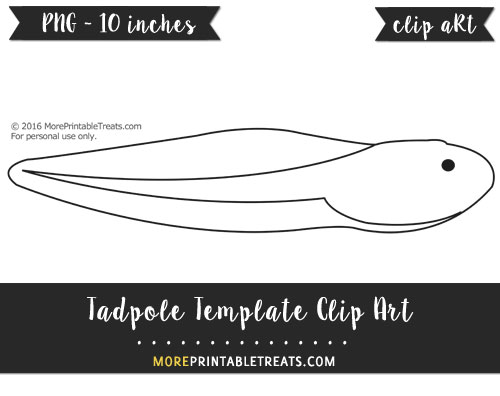 Free Tadpole Template - Clipart