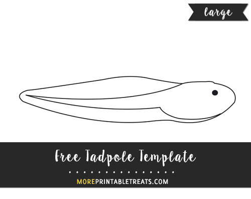 Free Tadpole Template - Large