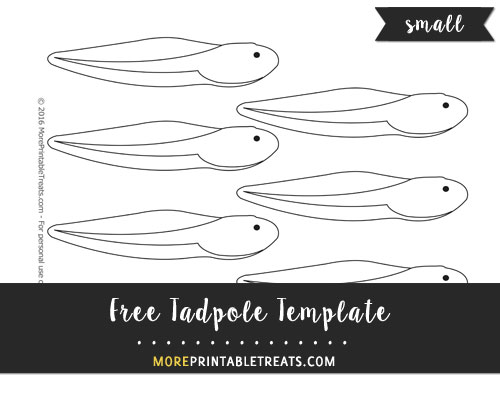 Free Tadpole Template - Small Size