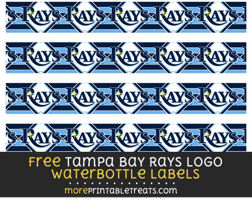 Free Tampa Bay Rays Logo Water Bottle Labels to Print