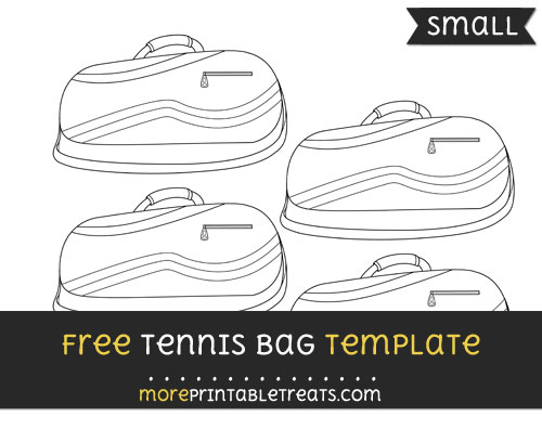 Free Tennis Bag Template - Small