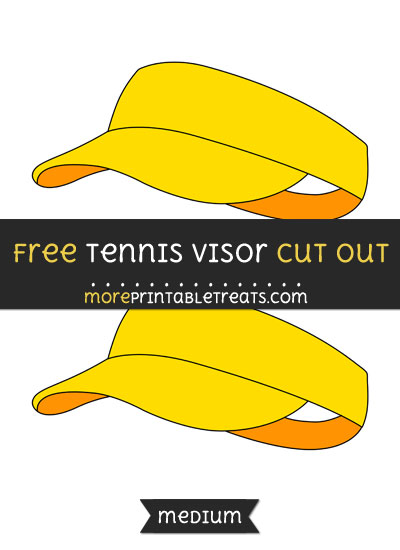 Free Tennis Visor Cut Out - Medium Size Printable