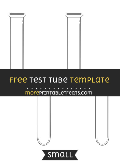Free Test Tube Template - Small