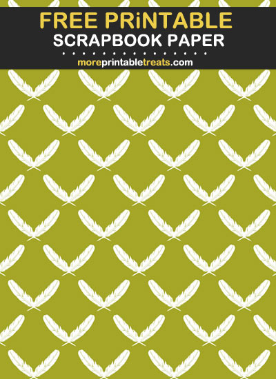 Free Printable Thanksgiving Feathers Scrapbook Paper