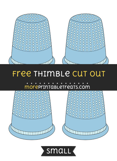 Free Thimble Cut Out - Small Size Printable